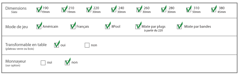 Billard en chêne massif - Purity - Lecoq Jeux - photo 20